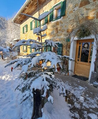 our farm house in winter